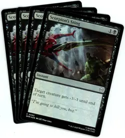 x4 Scorpion's Sting (Foil) - 0065 - Marvel's Spider-Man - MTG - NM/M - English - Image 1