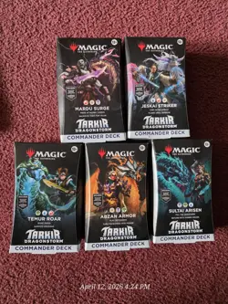 MTG Tarkir Dragonstorm Commander Deck Set (All 5) Sealed – Complete Collection - Image 1