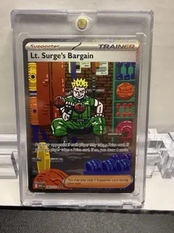 The Pokemon Company Lt. Surge's Bargain 185/132 Me01 Mega Evolution Holo SIR EN - Image 1