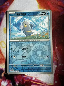 Pokemon TCG Frigibax 017/091 Reverse Holo Scarlet & Violet Paldean Fates - Image 1