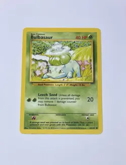 Bulbasaur - 1999-2000 Vintage Pokemon Card TCG Base Set Unlimited 44/102 LP/NM - Image 1