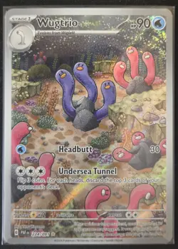 Pokemon TCG Wugtrio 224/091 IR Paldean Fates NM - Image 1