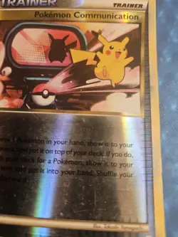 Pokemon Communication #98/123 Reverse Holo HeartGold SoulSilver. Damaged. HP - Image 3