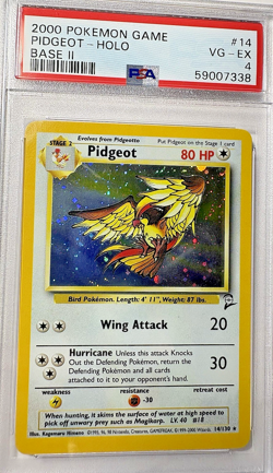 2000 Pokemon Game Pidgeot-Holo #14/130 PSA 4 VG-EX - Image 2