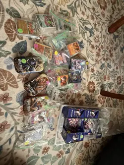 Bandai One Piece & Pokemon Card huge lot every box and tin is filled - Image 1