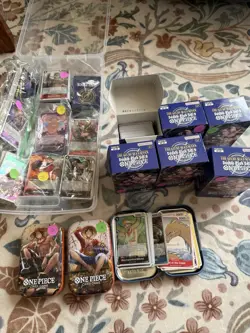 Bandai One Piece & Pokemon Card huge lot every box and tin is filled - Image 2