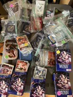 Bandai One Piece & Pokemon Card huge lot every box and tin is filled - Image 4