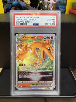 Pokemon Charizard Vstar Sword And Shield #19 PSA 10 - Image 1