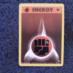 Fighting Energy Gym Heroes Set 127/132 1st Edition Pokemon Card - Image 1