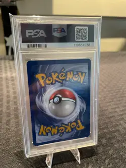 2000 Pokemon Team Rocket Dark Dragonite Holo Swirl #5/82 PSA 5 - Image 2