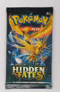 1x- Pokemon Hidden Fates Booster Pack Zapdos, Articuno and Moltres Pack Sealed - Image 1
