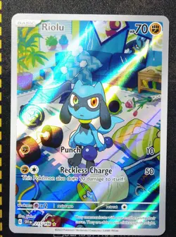 2023 POKEMON SVI EN-SCARLET & VIOLET ILLUSTRATION RARE #215/198 RIOLU - Image 1