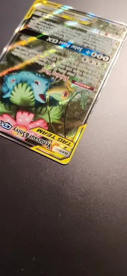 Pokemon TCG Venusaur & Snivy GX TAG TEAM SM229 Black Star Promo Full Art - Image 4