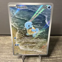 Squirtle Illustration Rare Holo 170/165 Scarlet & Violet 151 60 HP Pokemon TCG - Image 1