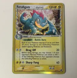 Pokemon Feraligatr EX Dragon Frontiers Holo Rare 2/101 Stage 2 120HP 2006 EN - Image 1