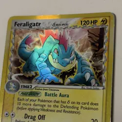 Pokemon Feraligatr EX Dragon Frontiers Holo Rare 2/101 Stage 2 120HP 2006 EN - Image 3