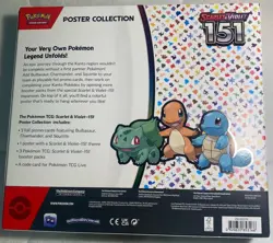 Pokemon TCG Scarlet & Violet 151 Poster Collection Box Factory Sealed Foil Promo 820650853166 - Image 2