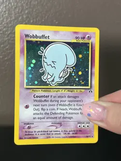 Pokemon Wobbuffet 16/75 Neo Discovery Holo Rare MP WotC Vintage - Image 4