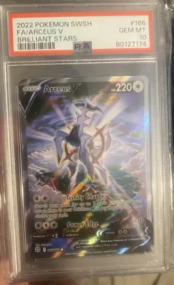 Pokemon PSA 10 Brilliant Stars Arceus V (Alternate Full Art) 166/172 PSA 10 - Image 1