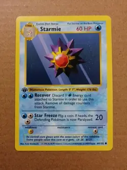 Pokemon TCG Starmie 64/102 1st Edition Base set - Image 1