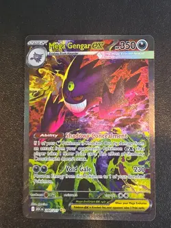 Pokemon TCG Mega Gengar Ex 284/217 Special Illustration Rare SIR Ascended Heroes - Image 1