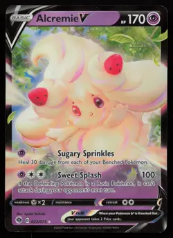 Alcremie V 022/073 Holo V Rare Champion's Path Pokemon NM - Image 1