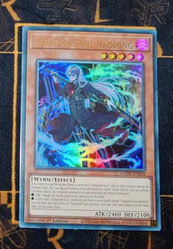 YUGIOH Vanquish Soul Jiaolong (AGOV-EN018) Ultra Rare 1st Edition Near Mint - Image 1