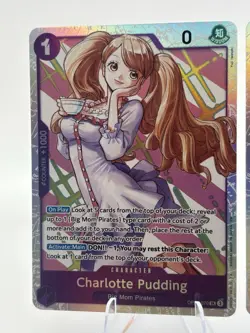 Bandai One Piece OP11 Charlotte Pudding OP11-070 SR Foil x4 play set - Image 2
