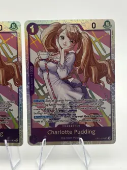Bandai One Piece OP11 Charlotte Pudding OP11-070 SR Foil x4 play set - Image 3