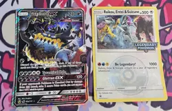 Pokemon TCG Jumbo Card Lot 2 Total Raikou Entei Suicune Guzzlord - Image 1