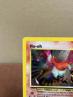 Ho-oh Neo Revelation Holo Rare 07/64 Basic 90 HP Pokemon TCG Card super clean - Image 2