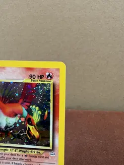 Ho-oh Neo Revelation Holo Rare 07/64 Basic 90 HP Pokemon TCG Card super clean - Image 3
