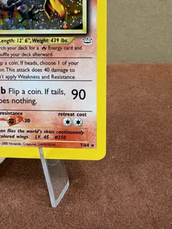 Ho-oh Neo Revelation Holo Rare 07/64 Basic 90 HP Pokemon TCG Card super clean - Image 4