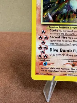 Ho-oh Neo Revelation Holo Rare 07/64 Basic 90 HP Pokemon TCG Card super clean - Image 5