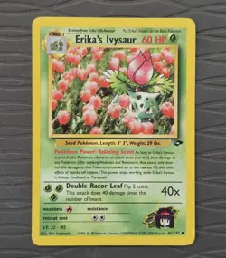 Erika's Ivysaur 41/132 Gym Challenge Regular Unlimited WotC Pokemon Card - Image 1