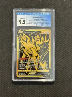 Zamazenta V SWSH077 SWSH:Sword & Shield Promo Cards Holo CGC 10 (Blue Label 9.5) - Image 1