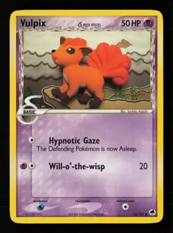 Vulpix (Delta Species) 70/101 Dragon Frontiers Pokemon Card -B5 - Image 1