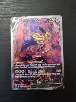Pokemon TCG Zamazenta V Crown Zenith Galarian Gallery Ultra Rare Card GG54/GG70 - Image 1