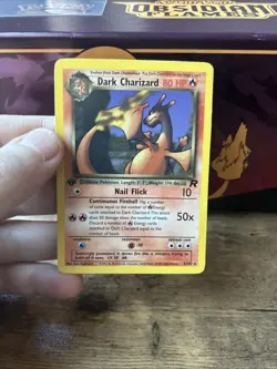 Pokemon Dark Charizard 21/82 Team Rocket Non-Holo Rare card LP-/MP+ 1st EDITION - Image 5