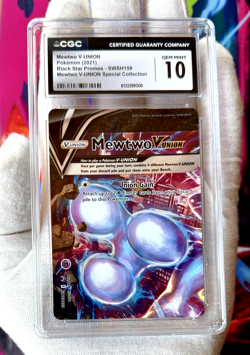 Mewtwo V Union SWSH159-162 Promo Full Set CGC 10's, 9, 8.5 - 4x = 1 Jumbo Card - Image 2