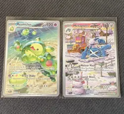 Pokemon 2 Card Lot - Temporal Forces Metagross / Reuniclus - Image 1