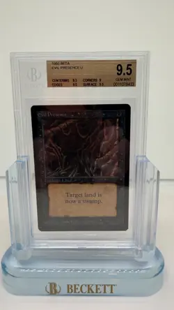 1993 Magic: The Gathering - Limited Edition Beta Evil Presence BGS 9.5 - MTG - Image 1