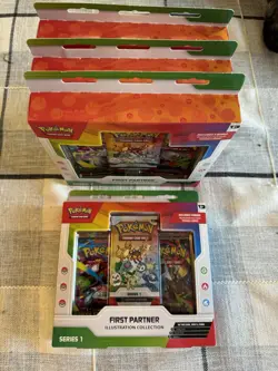 Pokemon TCG First Partner Illustration Collection Series 1 New Sealed - Lot Of 4 - Image 1