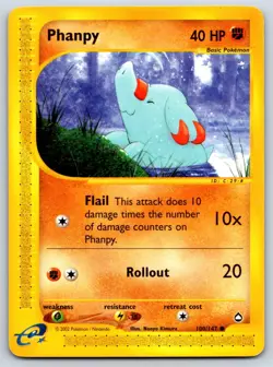 Phanpy - Aquapolis 100/147 e-Reader Pokemon Card LP - Image 1