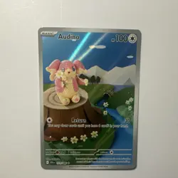 Pokemon TCG Audino Illustration Rare Full Art Holo 151/086 Sv: Black Bolt 100 HP - Image 1