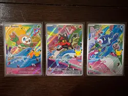 Rowlet, Litten, and Popplio First Partner Promos - MEP 043, 044, 045 Pokemon #1 - Image 1