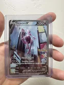 Mewtwo V Full Art Holo Pokemon Go 072/078 NM/Mint - Image 1