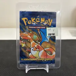 1999 Pokemon TCG Base Set Empty Booster Pack Charizard Artwork 1 - Image 1