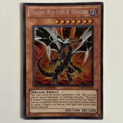 Yugioh Malefic Red-Eyes B. Dragon YMP1-EN001 Limited Edition Secret Rare NM Card - Image 1
