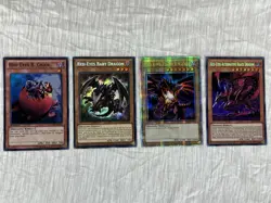Yugioh Red-Eyes 4 Card Lot Baby Dragon LDS1 Red Eyes B. Chick Alternative Ect… - Image 1